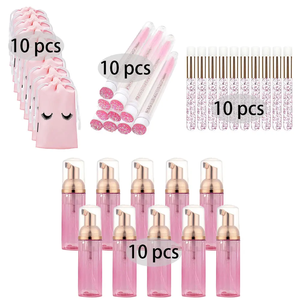20/40PCS Suit 60ML Empty Pump  - đánh giá và giá Eyelash Extension Aftercare