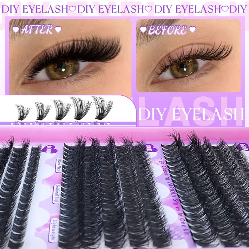 9-18mm Length False Eyelashes  - đánh giá và giá Eyelash Extension Wispy