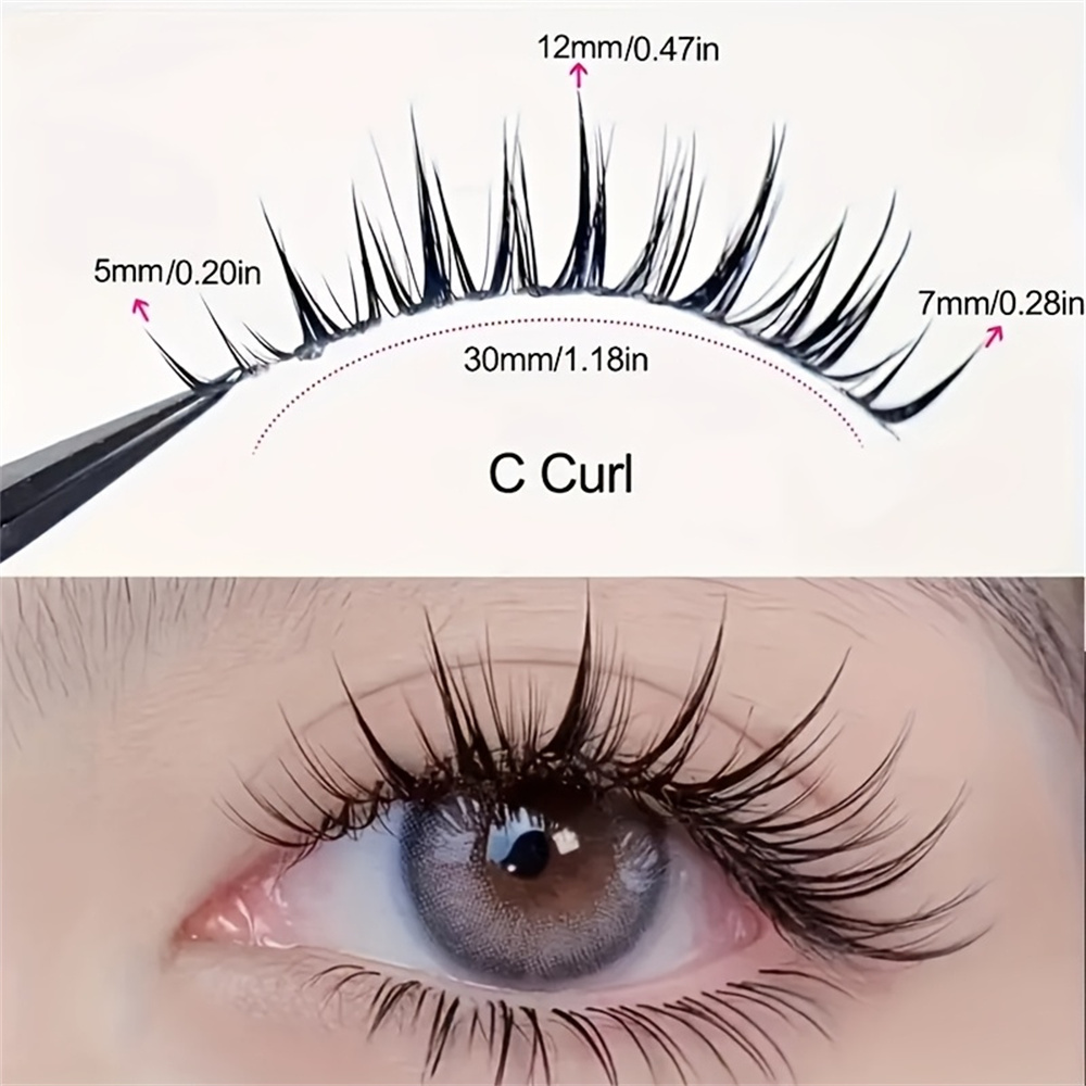 5 pairs of wet comic eyelashes - đánh giá và giá Eyelash Extension Cat Eye