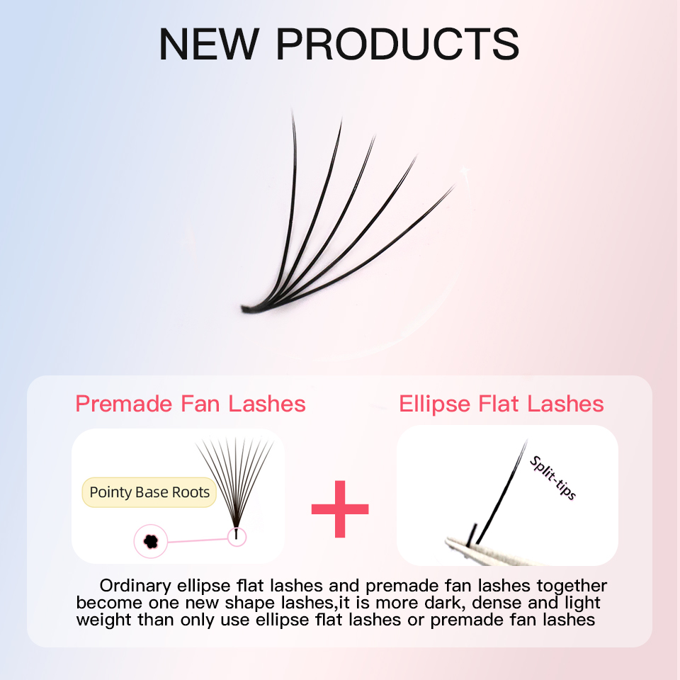 Flat Premade Fans Thin Root Ey - đánh giá và giá Eyelash Extension Japan