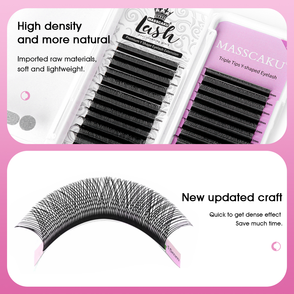 MASSCAKU Hand Woven YY Design  - đánh giá và giá Eyelash Extension Supernatural