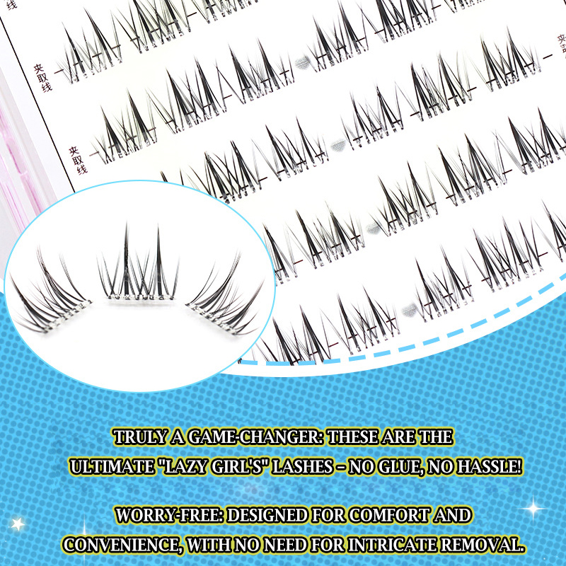 No Glue Eyelashes ”No-Band“Glu - đánh giá và giá Eyelash Extension Supernatural