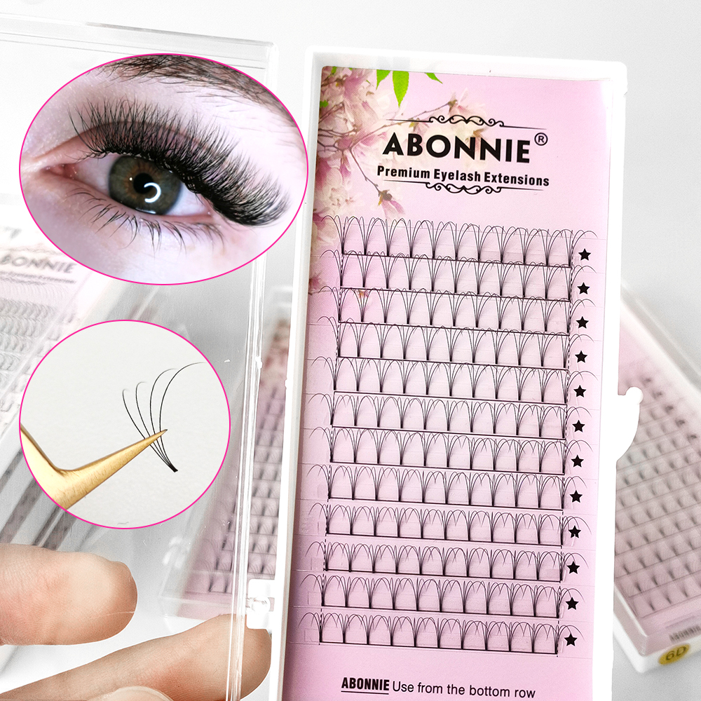 Abonnie 6D Narrow Fan Premade  - đánh giá và giá Eyelash Extension Japan