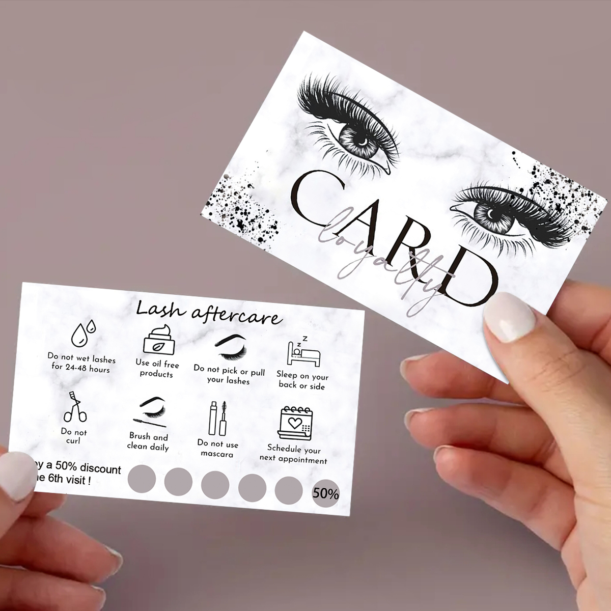 50Pcs/lot Marble Eyelash After - đánh giá và giá Eyelash Extension Aftercare