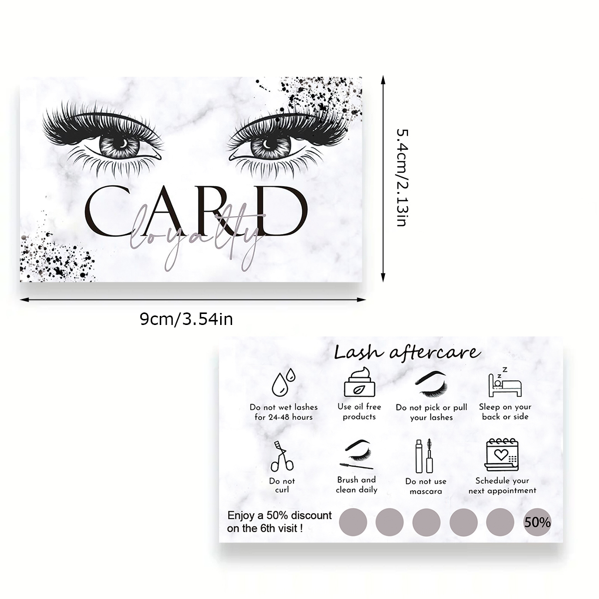 50Pcs/lot Marble Eyelash After - đánh giá và giá Eyelash Extension Aftercare