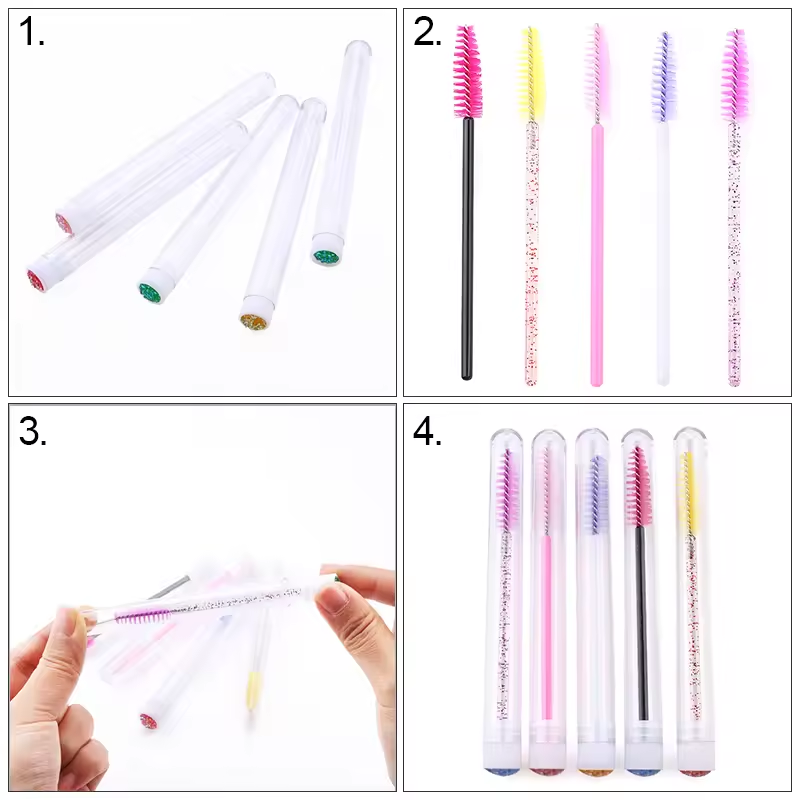 Eyelash Brush Tube With Eyebro - đánh giá và giá Eyelash Extension Options