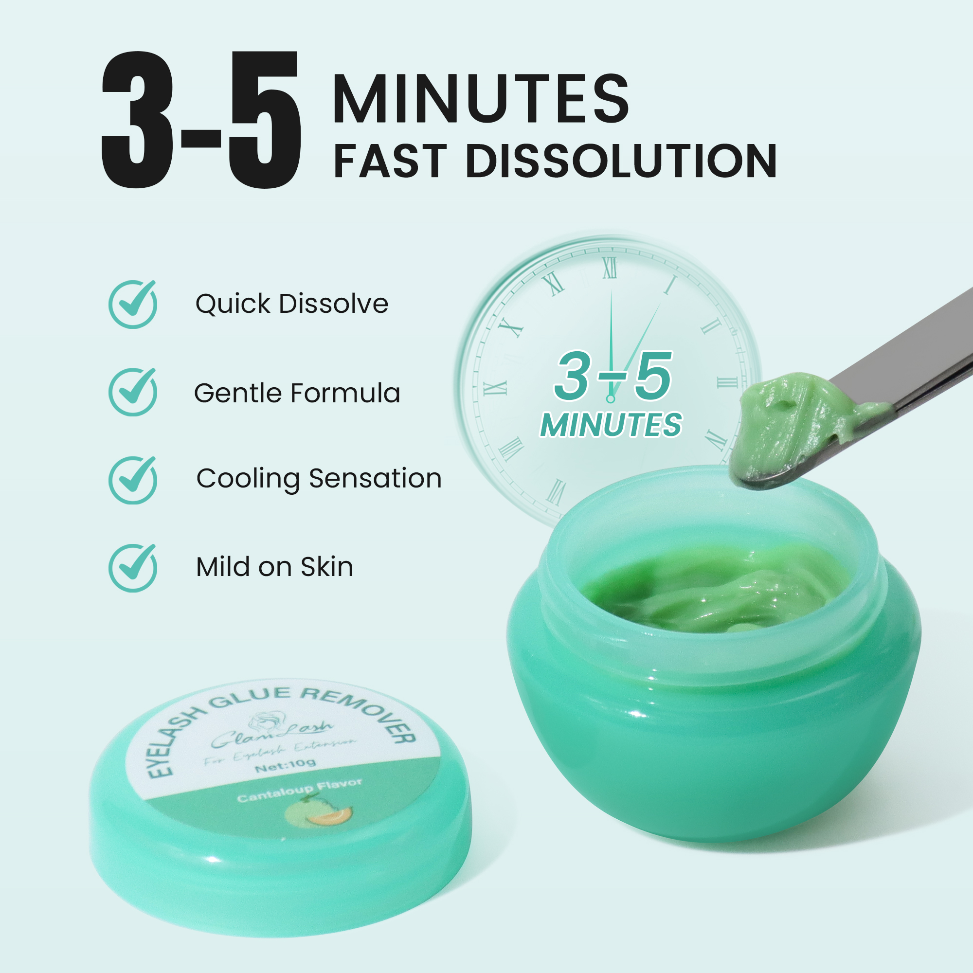 GLAMLASH 10g Fruit Flavour Eye - đánh giá và giá Lash Removal Cream
