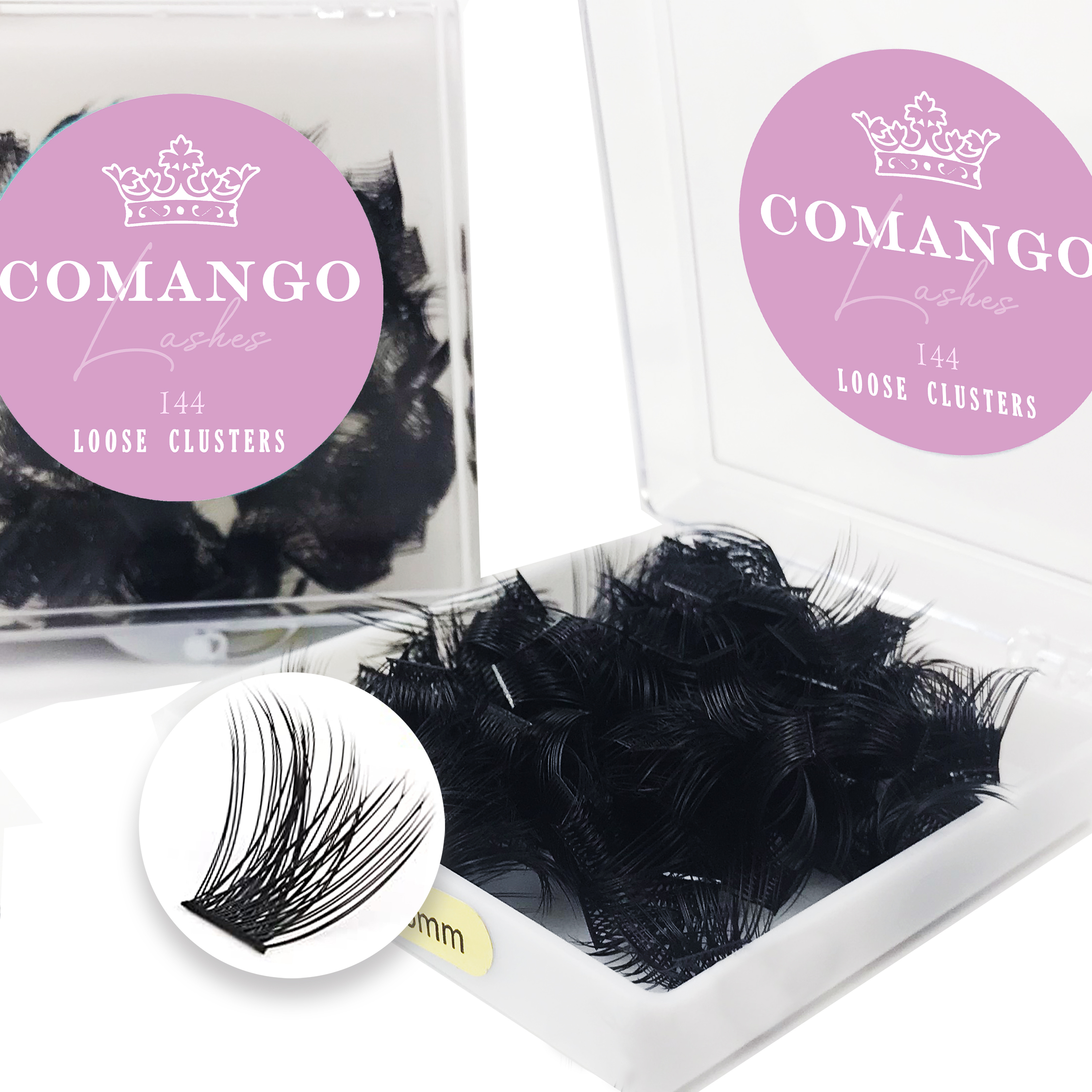 CoMango Loose Lash Clusters 14 - đánh giá và giá Eyelash Extension Home Service