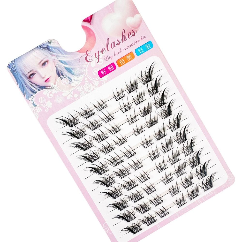 3D Cat Eye Clusters Lashes Nat - đánh giá và giá Eyelash Extension Cat Eye