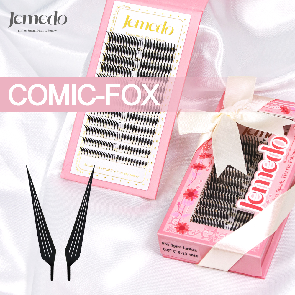 JEMEDO Comic Eyelashes Narrow  - đánh giá và giá Eyelash Extension Anime Style
