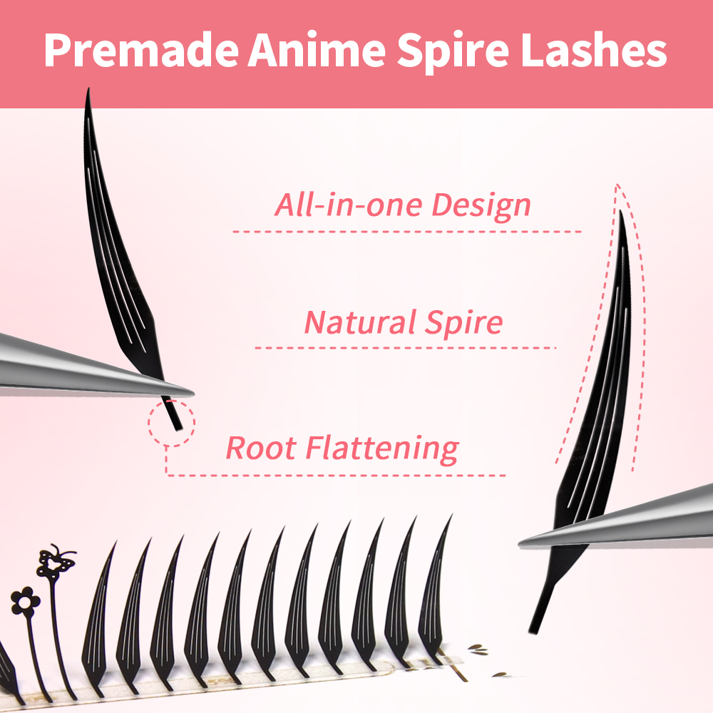 JEMEDO Comic Eyelashes Narrow  - đánh giá và giá Eyelash Extension Anime Style