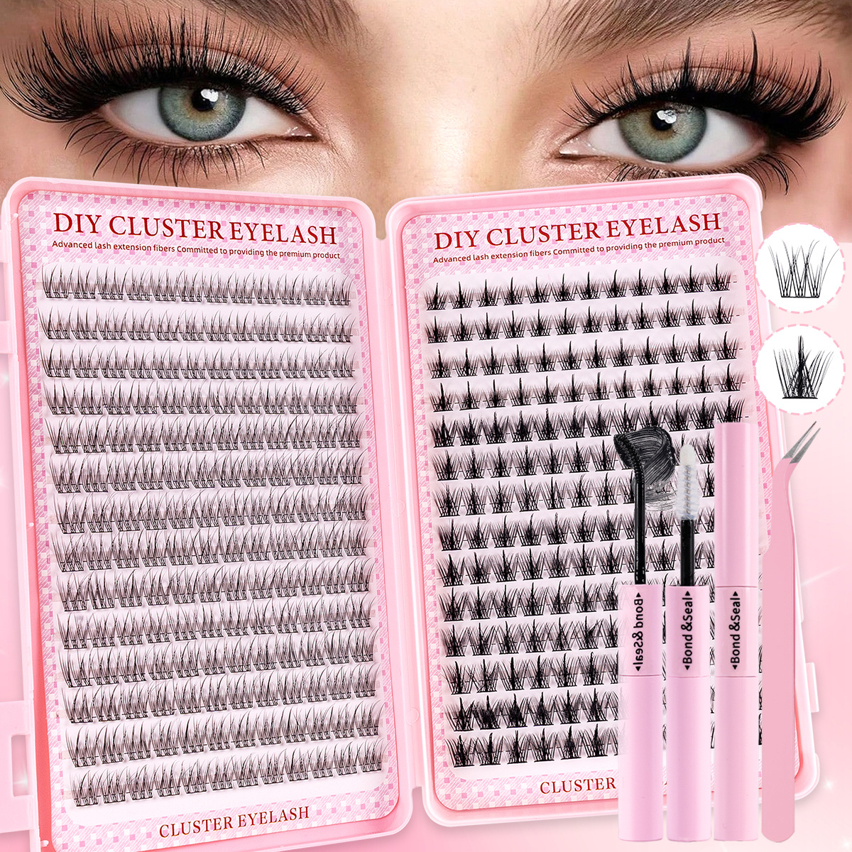 336Pcs Natural Eyelash Kit - C - đánh giá và giá Eyelash Extension Anime Style