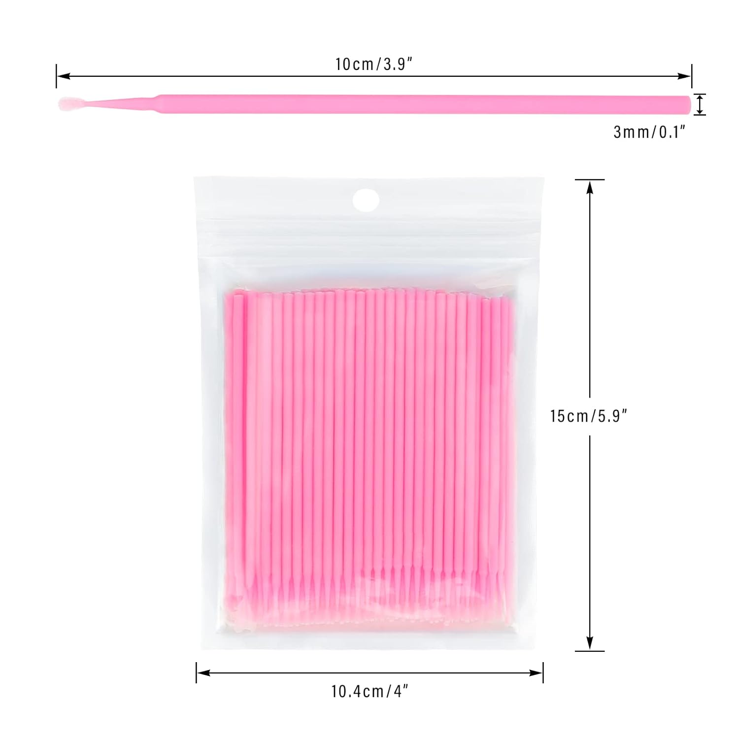 500PCS Cotton Swabs, Disposabl - đánh giá và giá Eyelash Extension Images Free