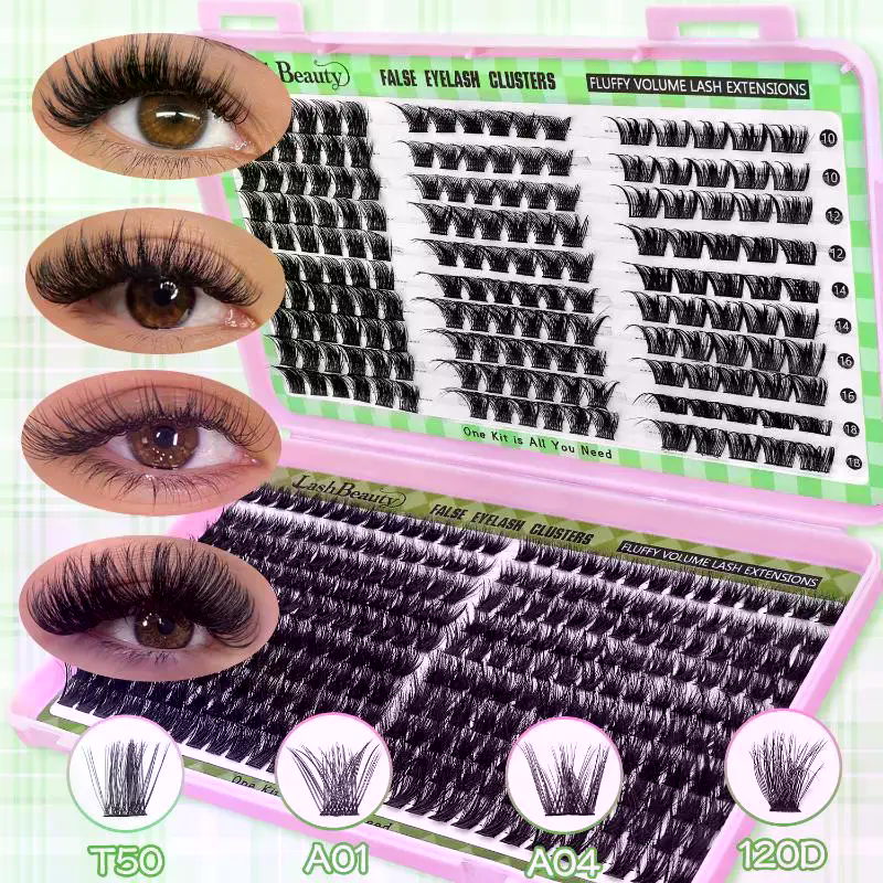 Natural Look False Eyelashes W - đánh giá và giá Eyelash Extension Wispy