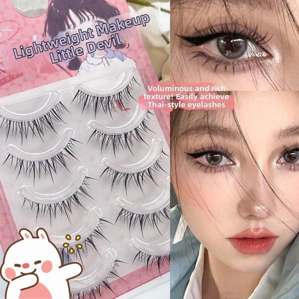 Black Anime Cartoon False Eyel - đánh giá và giá Eyelash Extension Anime Style