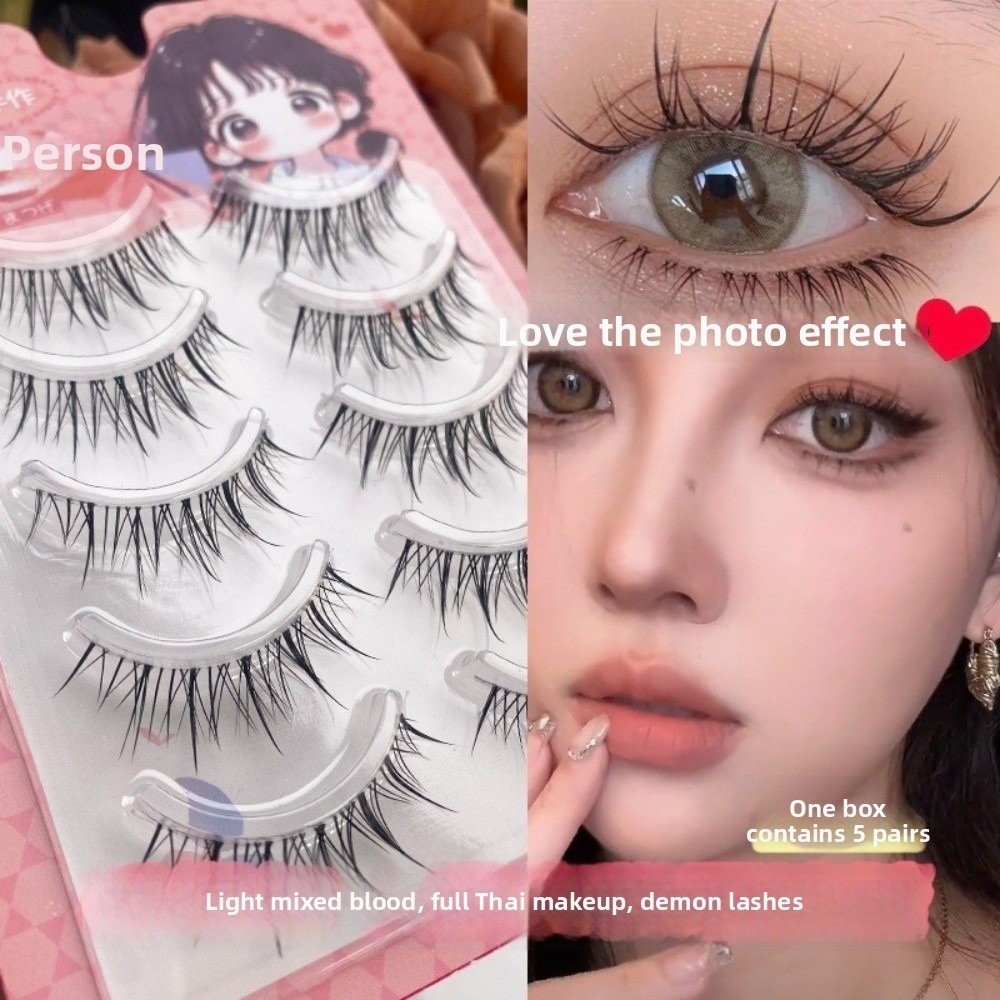 Black Anime Cartoon False Eyel - đánh giá và giá Eyelash Extension Anime Style