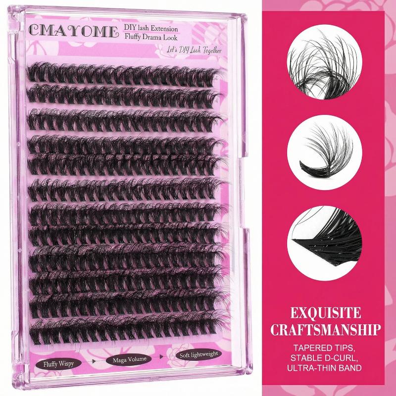 Wispy D Curl Cluster Lashes 14 - đánh giá và giá Eyelash Extension Wispy