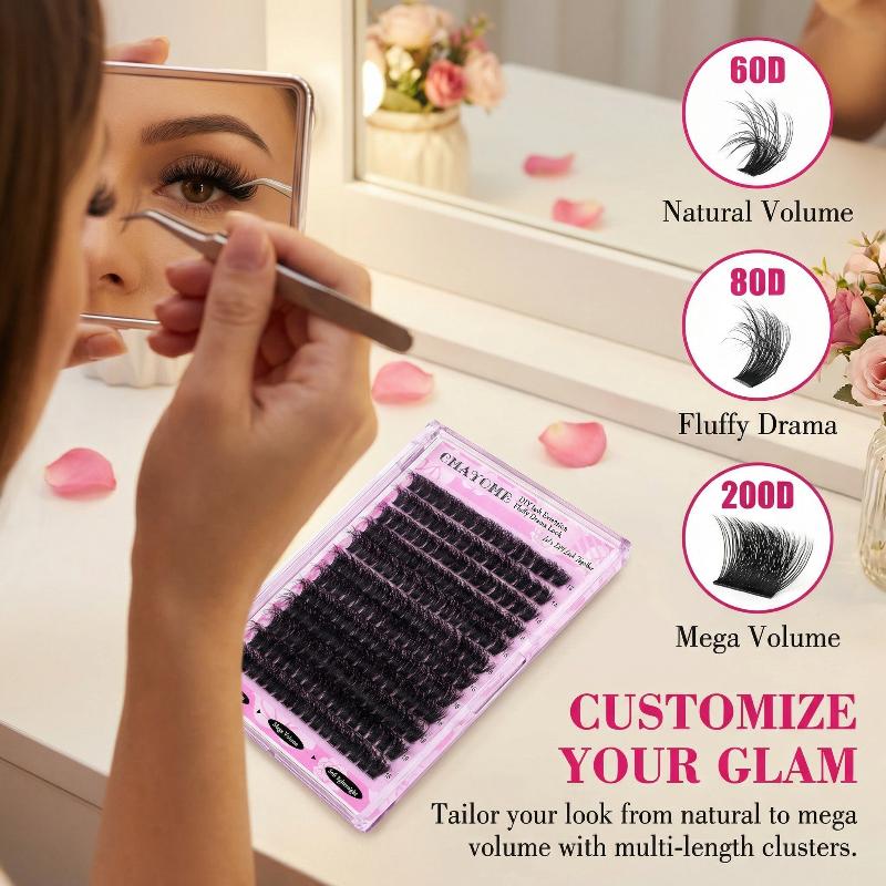 Wispy D Curl Cluster Lashes 14 - đánh giá và giá Eyelash Extension Wispy