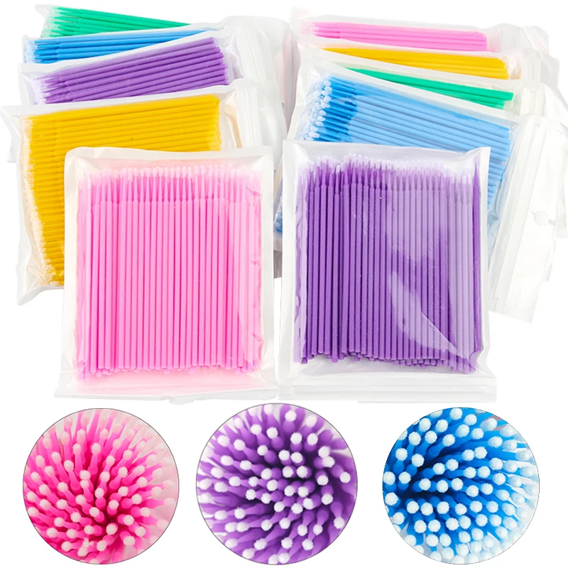 100Pcs Eyelash Cleaning Brush  - đánh giá và giá Eyelash Extension Options