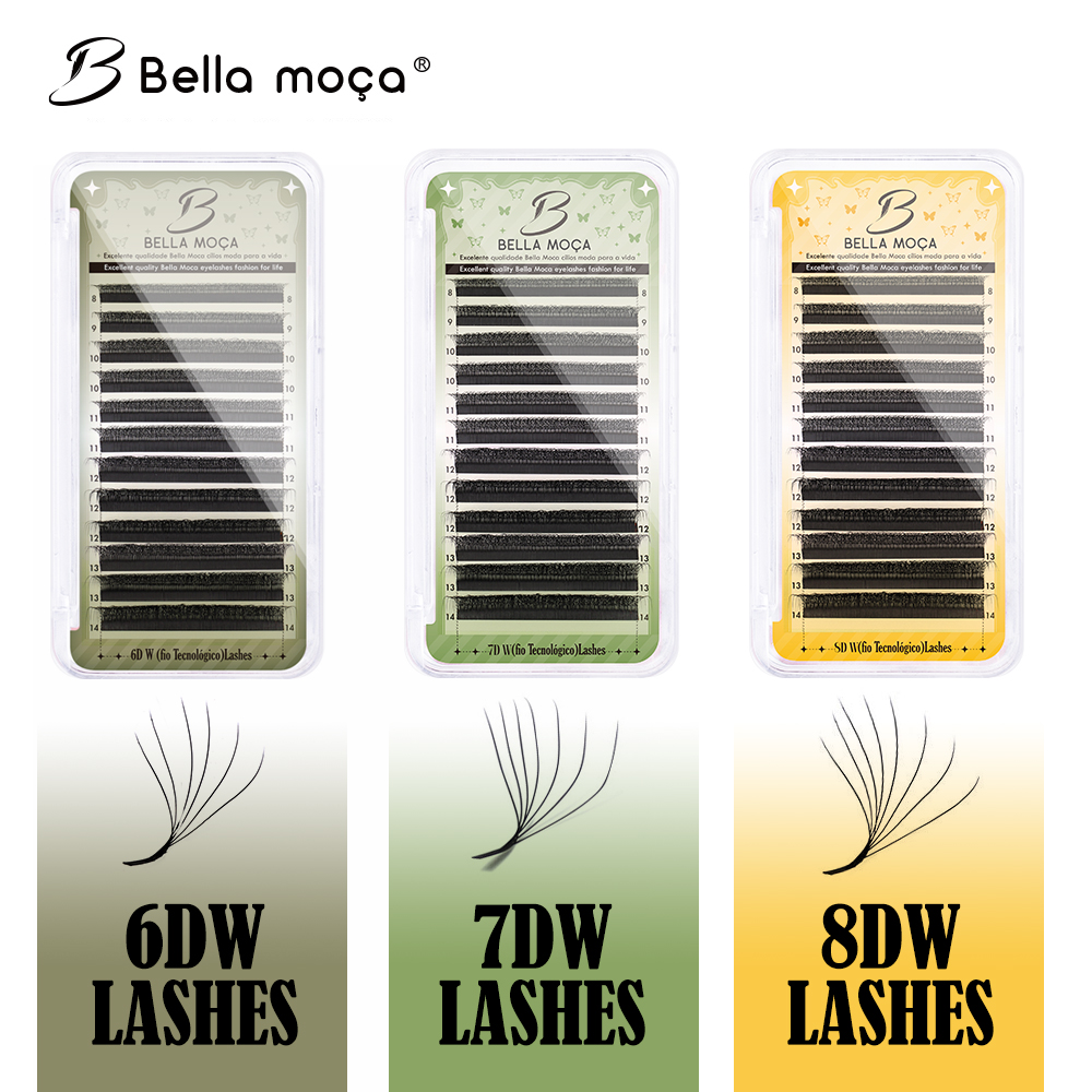 Bella moça 6D/7D/8D W Lash Ext - đánh giá và giá Eyelash Extension Supernatural