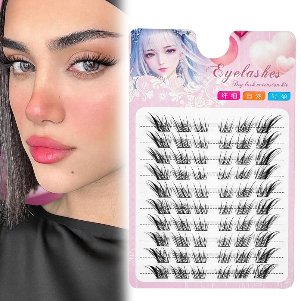 Women Beauty 3D Cat Eye Cluste - đánh giá và giá Eyelash Extension Cat Eye