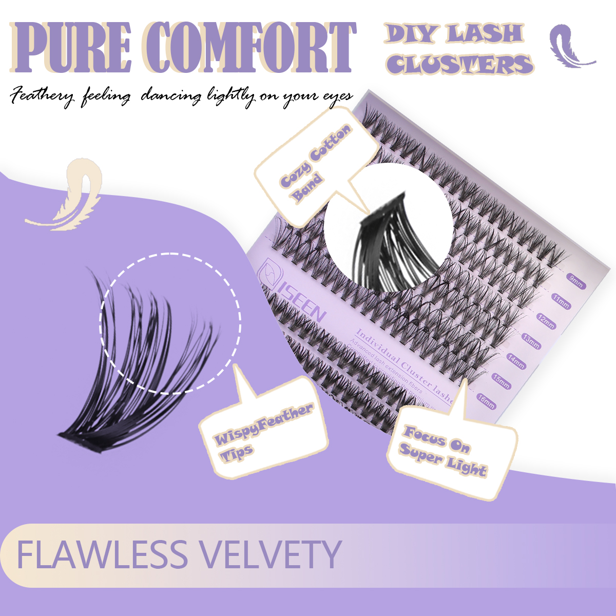 Eyelash Clusters Kit Soft Volu - đánh giá và giá Lash Removal Cream